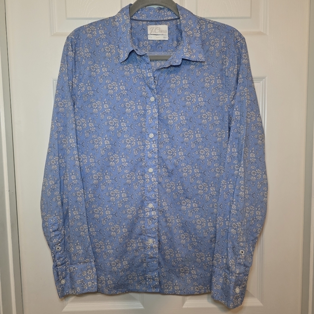 J. Crew Slim-fit Shirt Liberty Capel Floral Button Down Women S